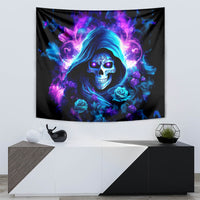 Rose Skull Tapestry If My Mouth Doesn't Say It - Wonder Print Shop