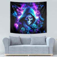 Rose Skull Tapestry If My Mouth Doesn't Say It - Wonder Print Shop