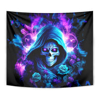 Rose Skull Tapestry If My Mouth Doesn't Say It - Wonder Print Shop