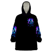 Rose Skull Wearable Blanket Hoodie If My Mouth Doesn't Say It - Wonder Print Shop