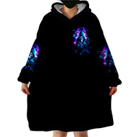 Rose Skull Wearable Blanket Hoodie If My Mouth Doesn't Say It - Wonder Print Shop
