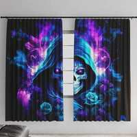 Rose Skull Window Curtain If My Mouth Doesn't Say It - Wonder Print Shop