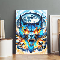 Wolf Skull Canvas Wall Art You First Mistake Was Thinking I Was One Of The Sheep - Wonder Print Shop