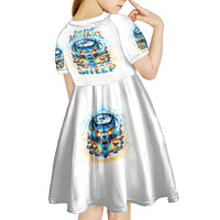 Wolf Skull Kid Short Sleeve Dress You First Mistake Was Thinking I Was One Of The Sheep - Wonder Print Shop