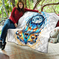 Wolf Skull Quilt You First Mistake Was Thinking I Was One Of The Sheep - Wonder Print Shop