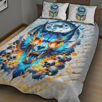 Wolf Skull Quilt Bed Set You First Mistake Was Thinking I Was One Of The Sheep - Wonder Print Shop
