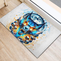 Wolf Skull Rubber Doormat You First Mistake Was Thinking I Was One Of The Sheep - Wonder Print Shop