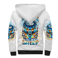 Wolf Skull Sherpa Hoodie You First Mistake Was Thinking I Was One Of The Sheep - Wonder Print Shop