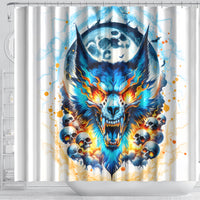 Wolf Skull Shower Curtain You First Mistake Was Thinking I Was One Of The Sheep