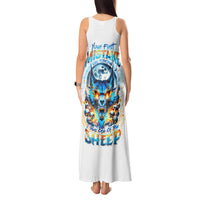 Wolf Skull Tank Maxi Dress You First Mistake Was Thinking I Was One Of The Sheep - Wonder Print Shop