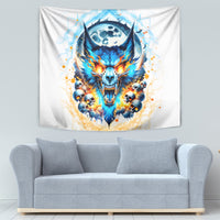 Wolf Skull Tapestry You First Mistake Was Thinking I Was One Of The Sheep - Wonder Print Shop