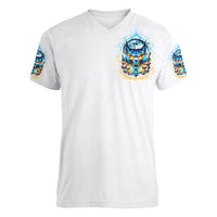 Wolf Skull Women V Neck T Shirt You First Mistake Was Thinking I Was One Of The Sheep - Wonder Print Shop