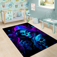 Witch Skull Area Rug The Good Girl In Me Got Tired Of The Bullshit - Wonder Print Shop