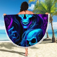 Witch Skull Beach Blanket The Good Girl In Me Got Tired Of The Bullshit - Wonder Print Shop