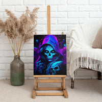 Witch Skull Canvas Wall Art The Good Girl In Me Got Tired Of The Bullshit - Wonder Print Shop