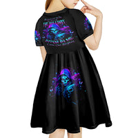 Witch Skull Kid Short Sleeve Dress The Good Girl In Me Got Tired Of The Bullshit - Wonder Print Shop