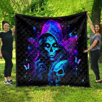 Witch Skull Quilt The Good Girl In Me Got Tired Of The Bullshit - Wonder Print Shop