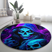 Witch Skull Round Carpet The Good Girl In Me Got Tired Of The Bullshit