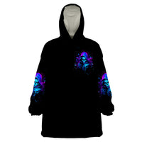Witch Skull Wearable Blanket Hoodie The Good Girl In Me Got Tired Of The Bullshit - Wonder Print Shop