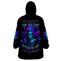 Witch Skull Wearable Blanket Hoodie The Good Girl In Me Got Tired Of The Bullshit - Wonder Print Shop