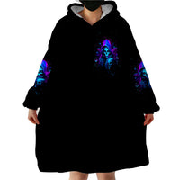 Witch Skull Wearable Blanket Hoodie The Good Girl In Me Got Tired Of The Bullshit - Wonder Print Shop