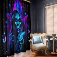Witch Skull Window Curtain The Good Girl In Me Got Tired Of The Bullshit - Wonder Print Shop