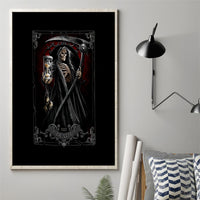 Skull Canvas Wall Art Death Reaper Arcana - Wonder Print Shop