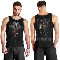 Skull Men Tank Top Death Reaper Arcana DT01