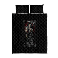 Skull Quilt Bed Set Death Reaper Arcana - Wonder Print Shop
