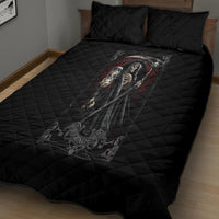 Skull Quilt Bed Set Death Reaper Arcana - Wonder Print Shop