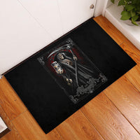 Skull Rubber Doormat Death Reaper Arcana - Wonder Print Shop