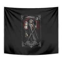 Skull Tapestry Death Reaper Arcana - Wonder Print Shop