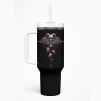 Skull Tumbler With Handle Death Reaper Arcana - Wonder Print Shop