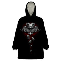 Skull Wearable Blanket Hoodie Death Reaper Arcana - Wonder Print Shop