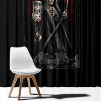 Skull Window Curtain Death Reaper Arcana - Wonder Print Shop