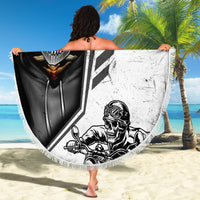 Skull Beach Blanket Riding Motocycle - Wonder Print Shop