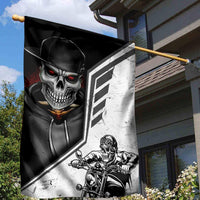 Skull Garden Flag Riding Motocycle - Wonder Print Shop