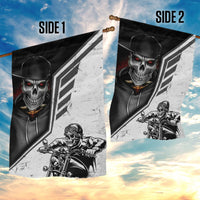 Skull Garden Flag Riding Motocycle - Wonder Print Shop