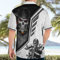 Skull Hawaiian Shirt Riding Motocycle - Wonder Print Shop