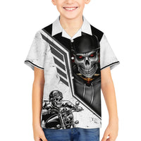 Skull Hawaiian Shirt Riding Motocycle - Wonder Print Shop