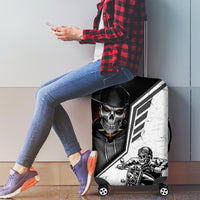 Skull Luggage Cover Riding Motocycle - Wonder Print Shop
