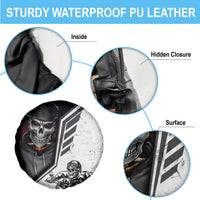Skull Spare Tire Cover Riding Motocycle - Wonder Print Shop