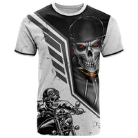Skull T Shirt Riding Motocycle - Wonder Print Shop