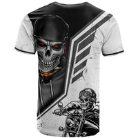 Skull T Shirt Riding Motocycle - Wonder Print Shop