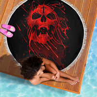 Skull Beach Blanket Bloody Skull Scream - Wonder Print Shop