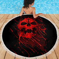 Skull Beach Blanket Bloody Skull Scream - Wonder Print Shop