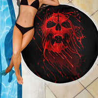 Skull Beach Blanket Bloody Skull Scream - Wonder Print Shop