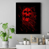 Skull Canvas Wall Art Bloody Skull Scream - Wonder Print Shop