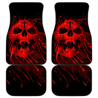 Skull Car Mats Bloody Skull Scream - Wonder Print Shop