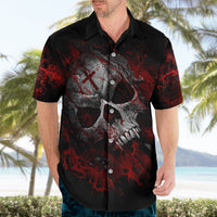 Skull Hawaiian Shirt Bloody Skull Scream - Wonder Print Shop